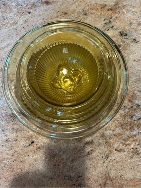 Federal Glass "Golden Glo" Honey Amber Nesting Bowls Depression Glass Set of 3